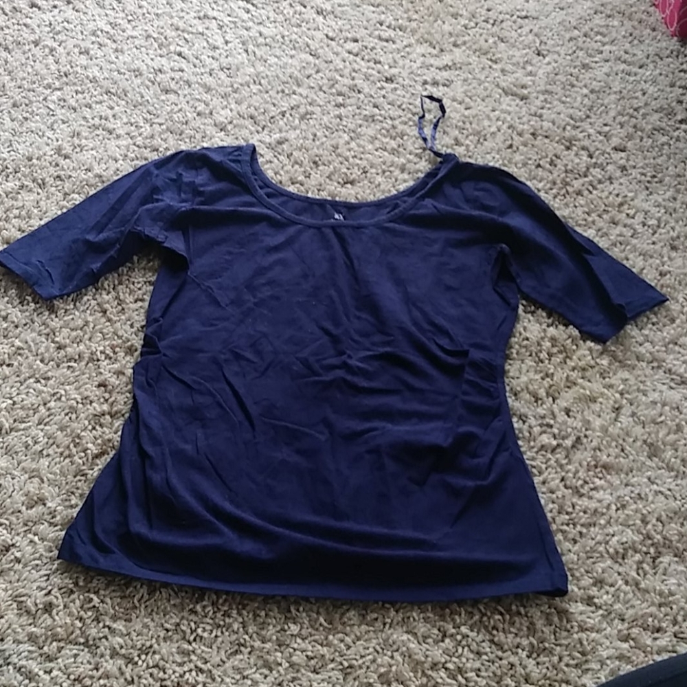 Navy srunch top